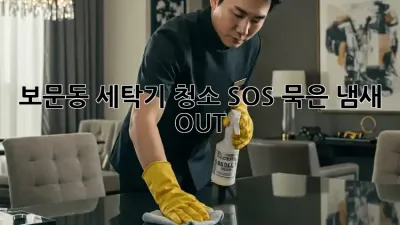 🫧 보문동 세탁기 청소 SOS! 묵은 냄새 OUT! 💨